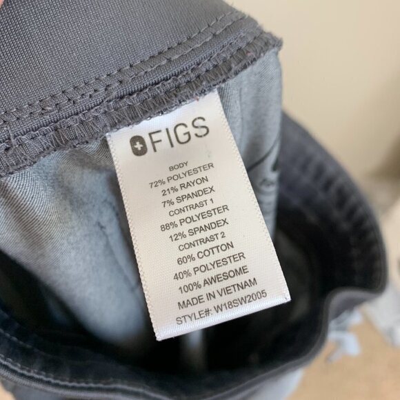 Figs Women's Graphite Zamora Scrub Joggers - Size XXS - Picture 6 of 8